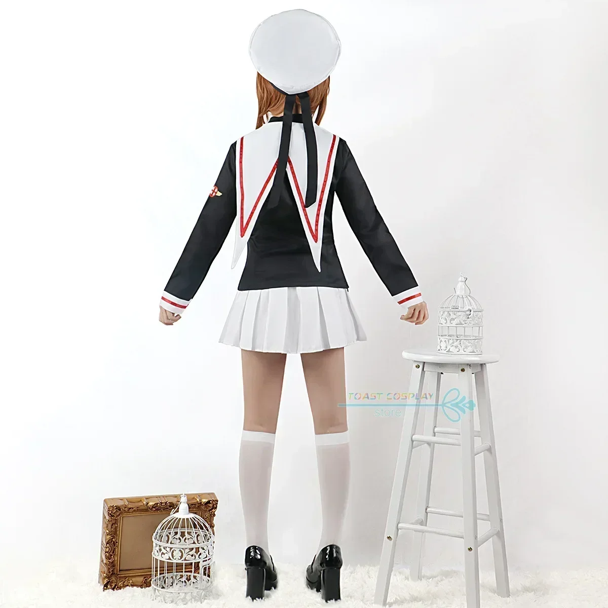 Anime Cosplay Costume Sakura Cardcaptors Cosplay Outfits Lovely Jk Uniform Sakura Card Captor Role Play Party Clothing for Women