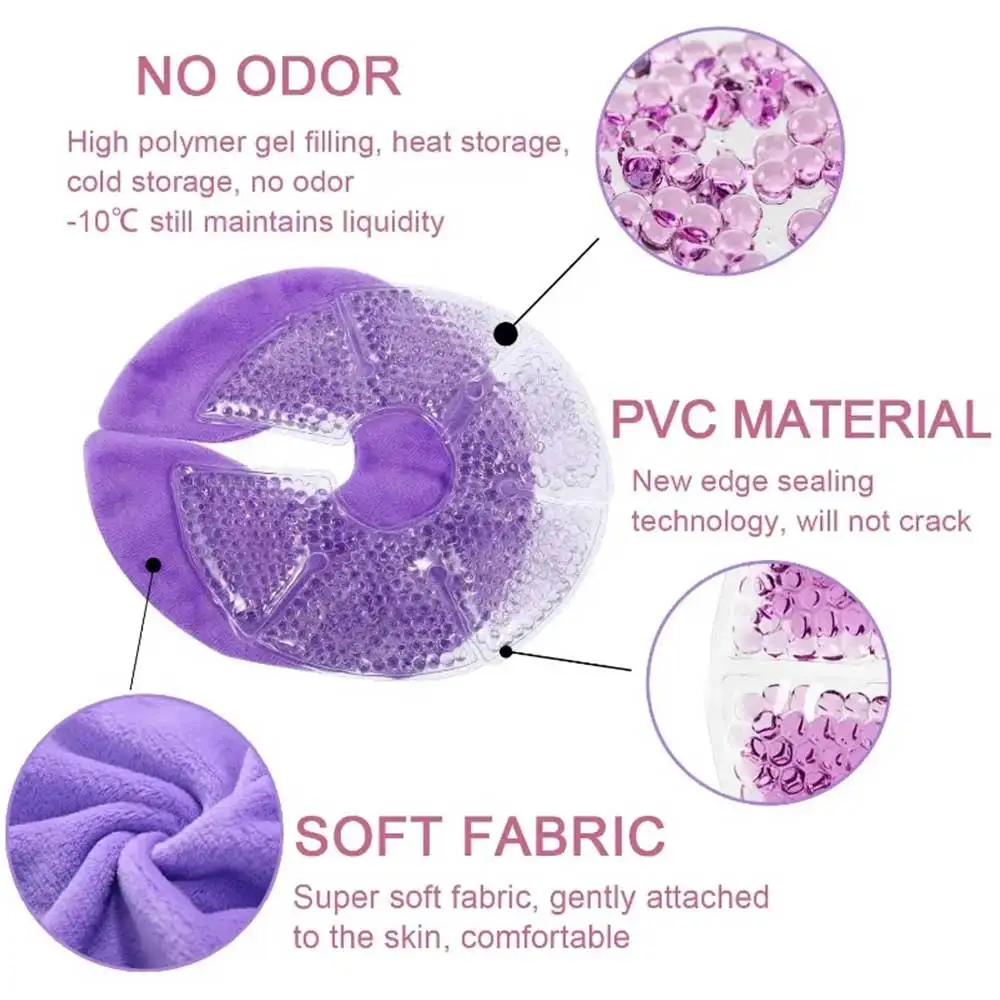 Postpartum Recovery Nursing Pain Relief Breast Therapy Pads Hot Cold Compress Breastfeeding Relieve Massager Bra Gel Pads