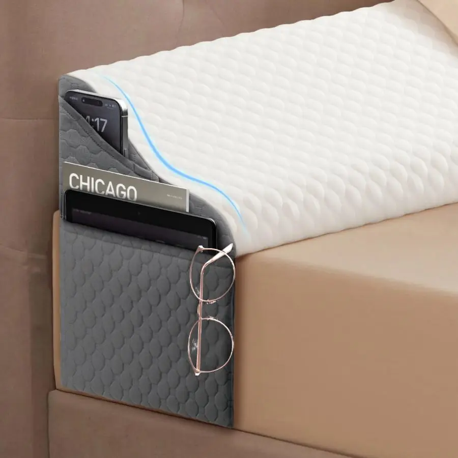 

Size Bed Wedge Pillow Headboard, Pillow Wedge for Headboard Gap08, Mattress Gap Filler Wedge, Stop Items Falling and Get Qualit