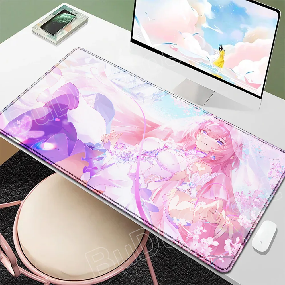 

Новый коврик для мыши «Красивая аниме девушка Cyrene», розовый милый коврик для мыши Honkai Star Rail, настольный коврик для ноутбука, игровой коврик для мыши, клавиатура, настольный коврик XXL