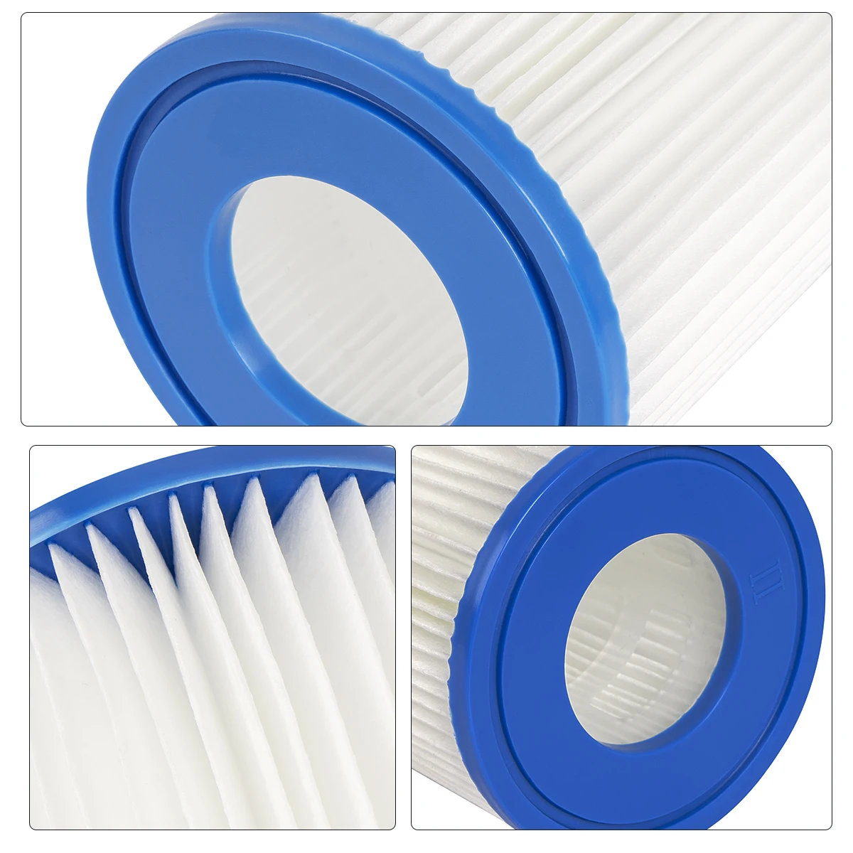 Water Filter for 58094 Water Filter Cartridge for Type 530/800 Gal Filter Pump Hepa Filter for Intex A B, 10.6x13.6cm