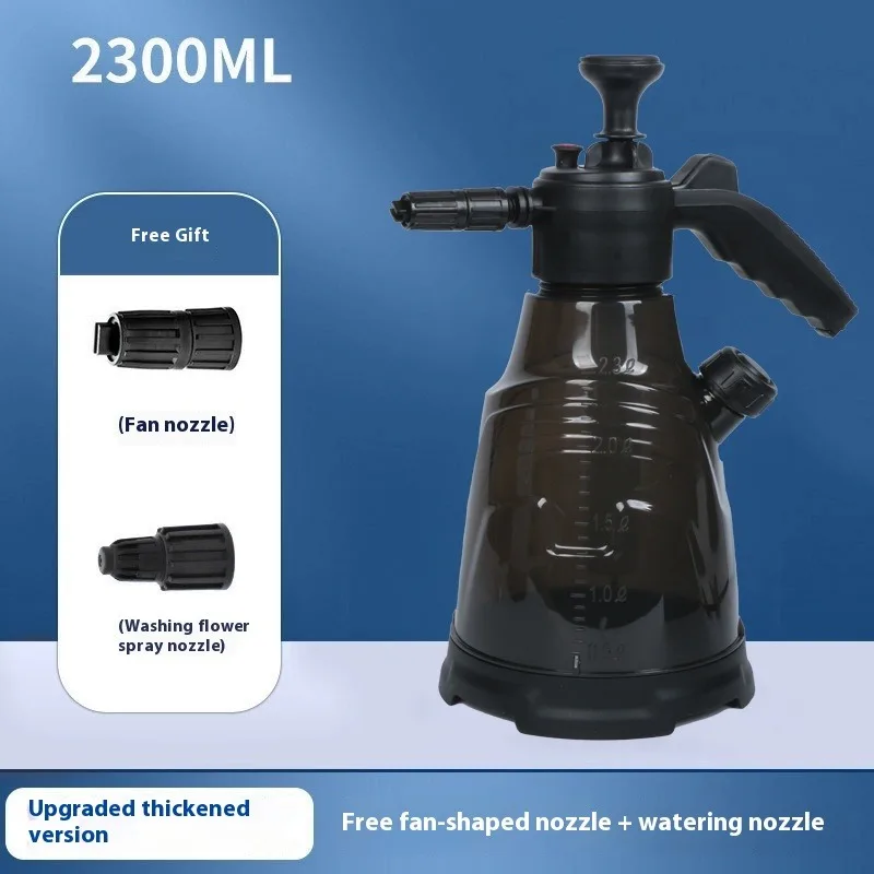 Pulvérisateur à pression manuel de pulvérisation de mousse de lavage de voiture 2,3 l, réservoir d'eau à haute pression pour plantes de jardin et de maison