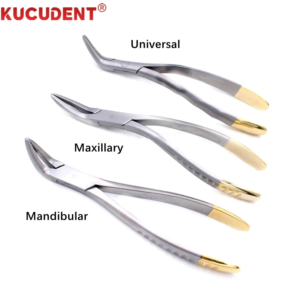 Dental Root Fragment Minimally Invasive Tooth Extraction Forcep Residual Root Tweezers Teeth Extractor Plier Curved Dentist Tool