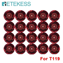 RETEKESS T119 20Pc Coaster Pager Buzzer Receiver Set Wireless Restaurant Calling System for Coffee Shops Bars Food Trucks Hotels