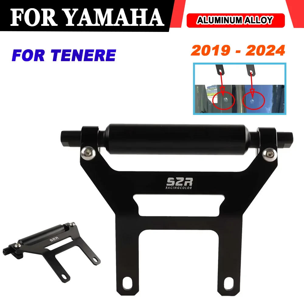 

For Yamaha Tenere 700 XTZ700 2019 - 2024 Motorcycle Accessories Anti Vibration Bracket GPS Phone Navigation Dash Stabilizer