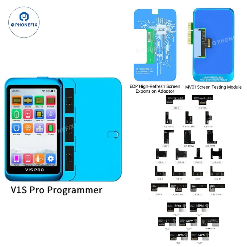 JCID V1S Pro EDP High-refresh Screen Expansion Adaptor for iPhone 13-15 Pro Max iPad Tangible Touch and Tangible Testing
