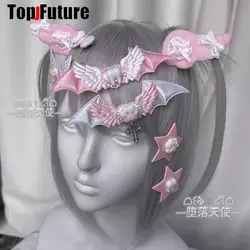 All Colours Y2K girl Harajuku Gothic Original Subculture wings Punk Bows Lace Hair Accessories Hair clips pins Hairpin Barrettes