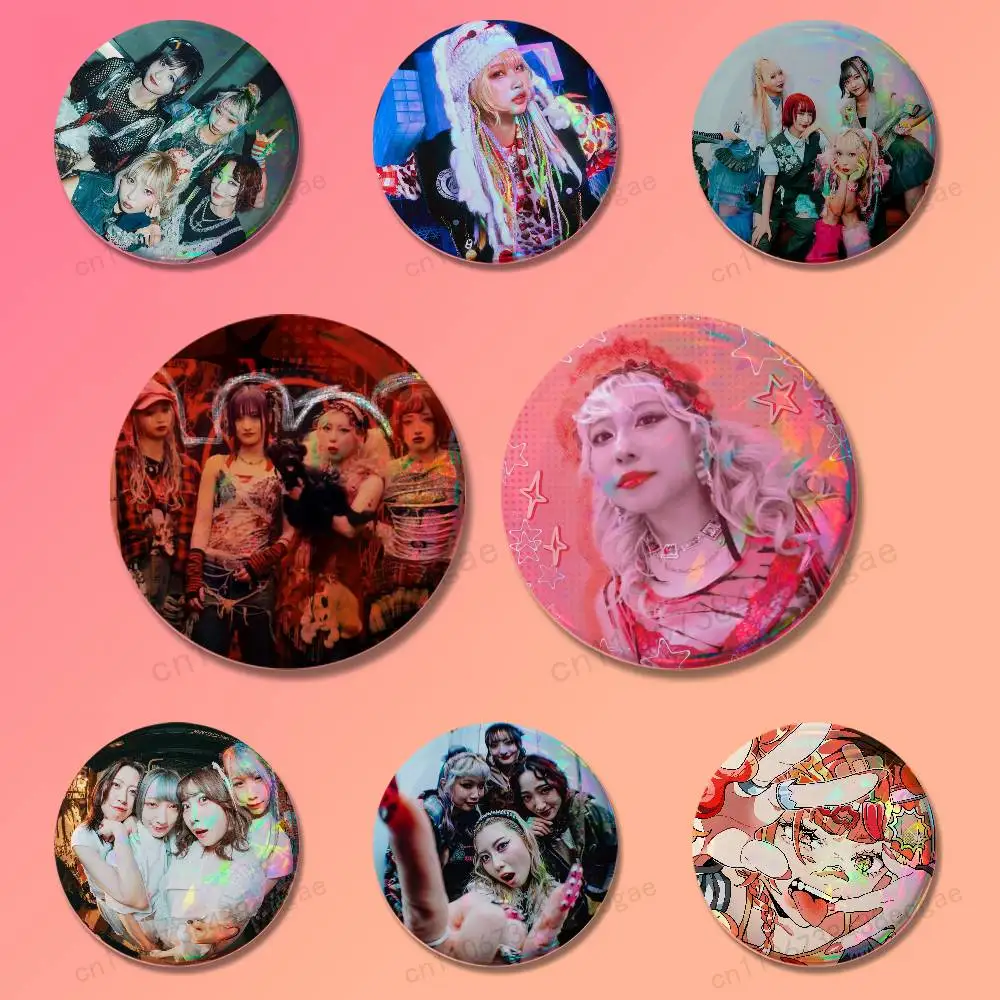 S-Spicy HanabieS Queen Badges laser badges cartoon brooches suitable for clothing backpack accessories lapels
