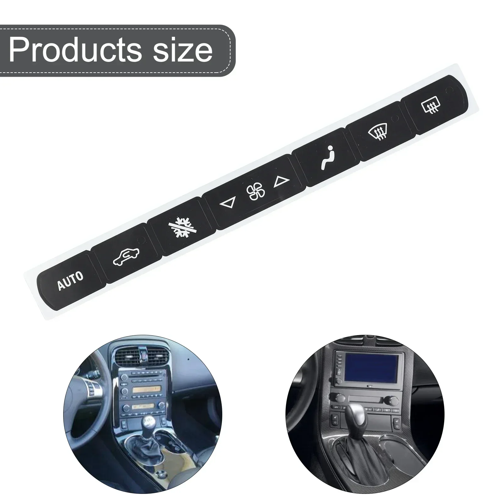 1set A/C Climate Control Button Repair Decal Sticker For Corvette C6 2005-2013 Air Conditioning Panel Button Repair Sticker