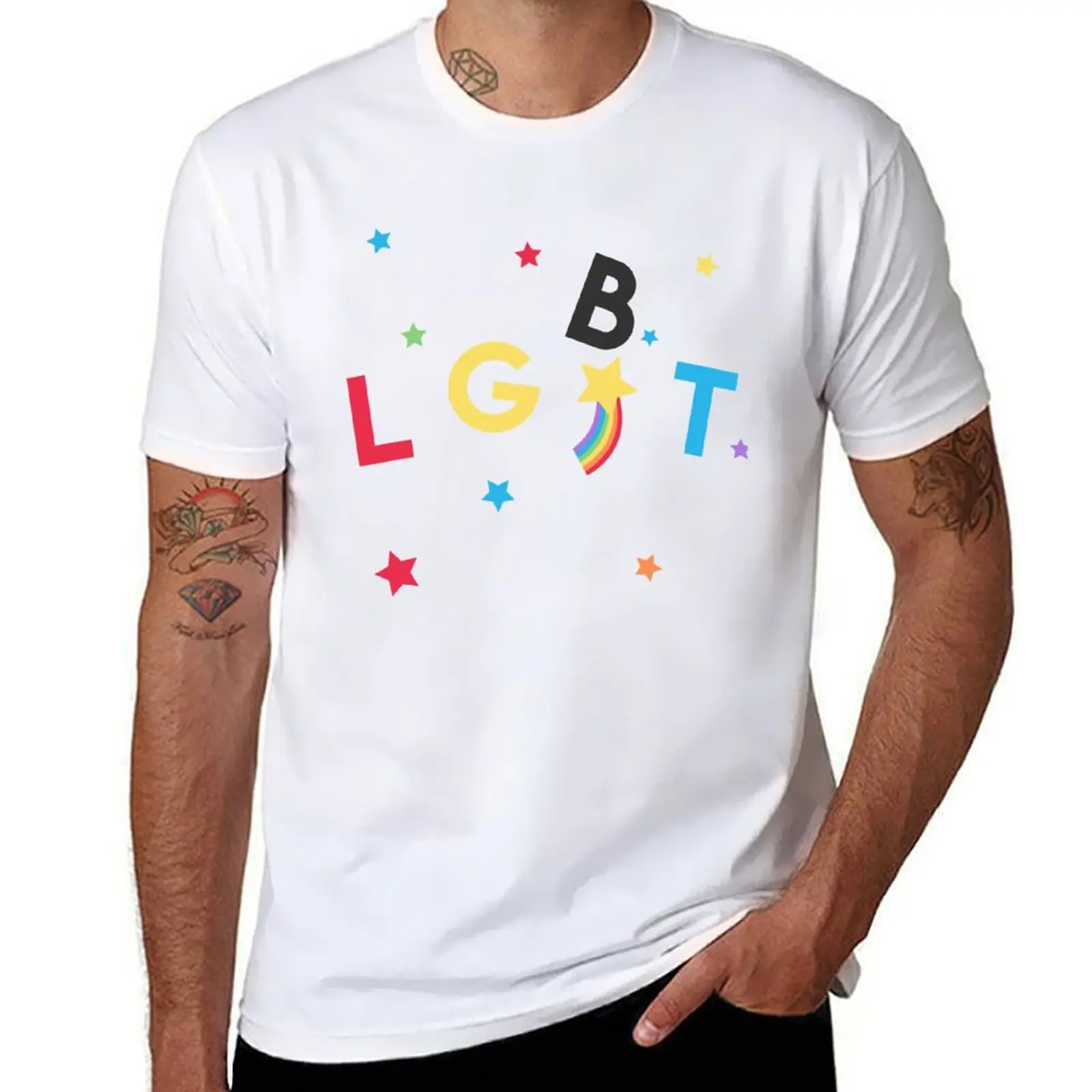 

lgbt stars imallexx - lgt olivia duffin T-Shirt anime tshirt t shirts for man graphic vintage T-Shirt