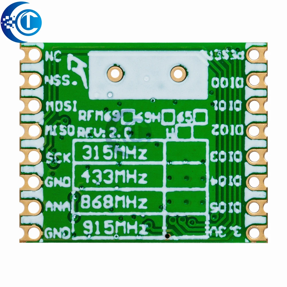 جهاز إرسال واستقبال لاسلكي متعدد التردد 20 ديسيبل (1 قطعة): HopeRF RFM69HW (868/433/915 ميجا هرتز) - للتحكم عن بعد والمنزل الذكي #2