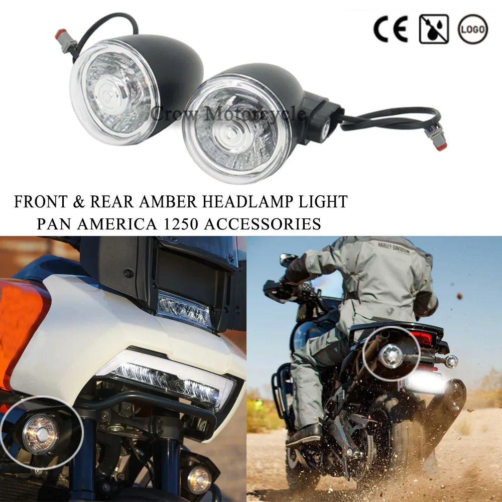 Pan America 1250 Motorcycle Front Rear Amber Headlamp Light LED Bullet Turn Signal Kit For Pan America 1250 S PA1250S 2021 2022