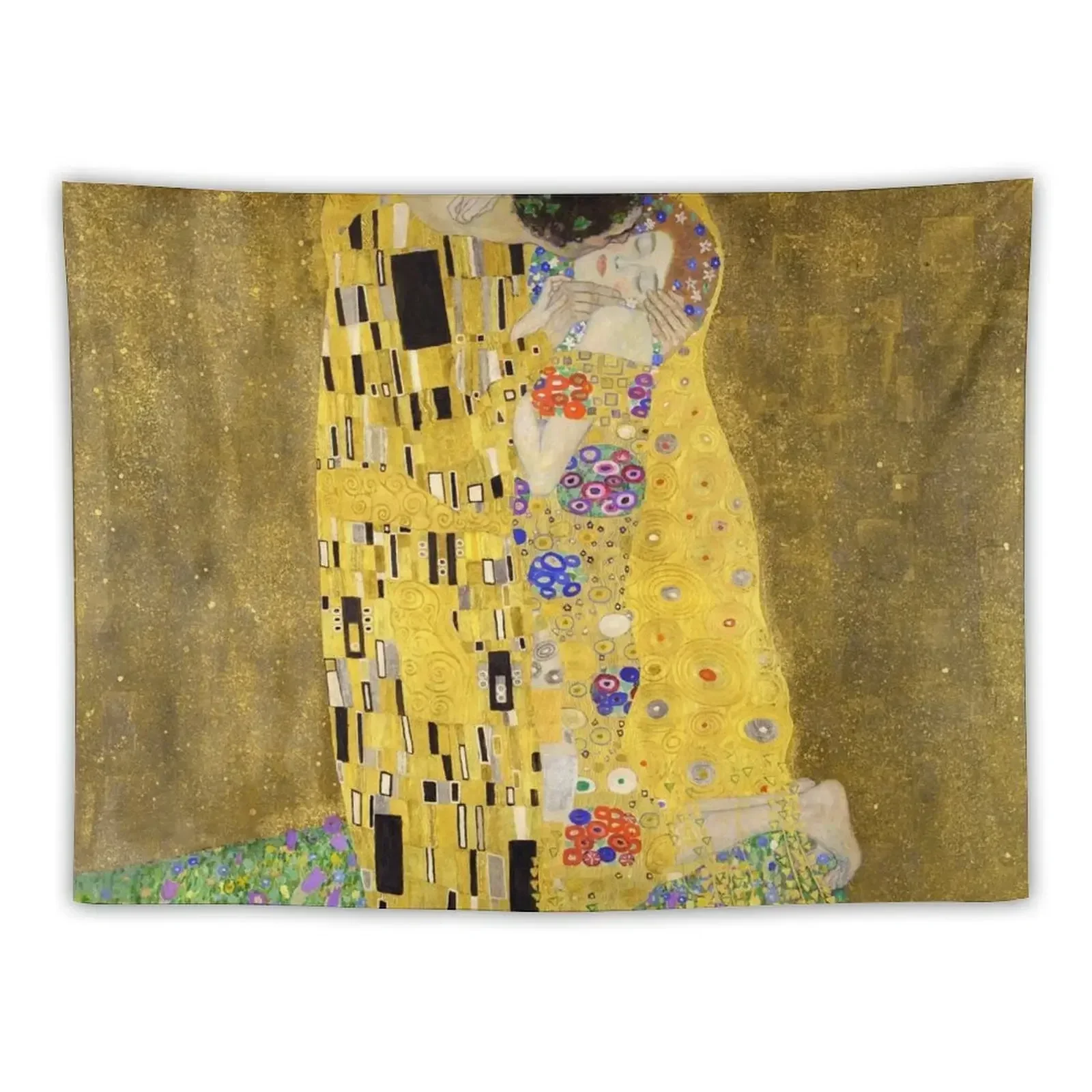 

Gustav Klimt's The Kiss - Iconic Art Print for Lovers Tapestry Room Aesthetic Aesthetic Room Decor Room Aesthetic Decor Tapestry