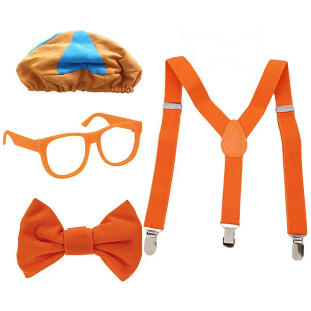 New Be Like Engineer Dress Up! Role Play Costume Hat Glasses Suspenders Bow Tie Cosplay Home Party Accessories