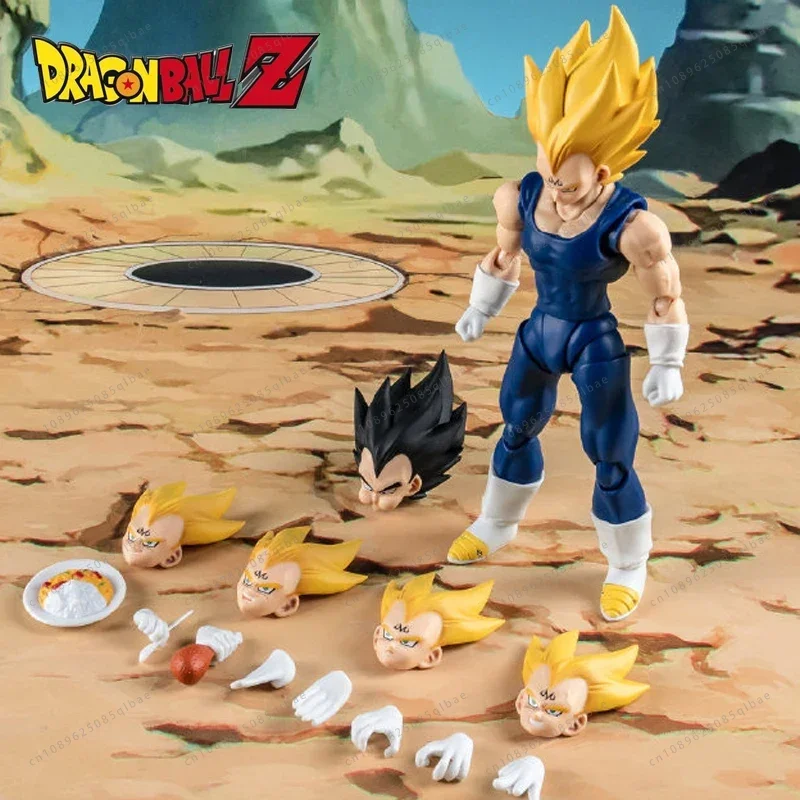 In Stock Dragon Ball Vegito Action Figure SHF Devil Fit Majin Vegetto Devil Pride Dbz Pride Prince Ssj Statue Toy Doll