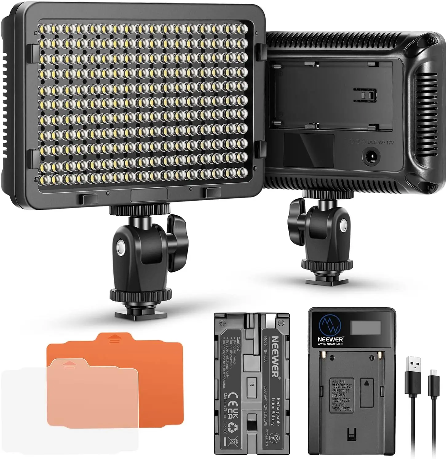 

Neewer Dimmable 176 LED Video Light 5600K on Camera Light Panel for Canon, Nikon, Pentax, Panasonic, Sony for Photography