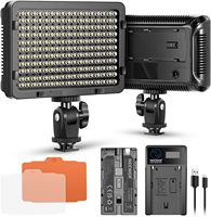 Neewer Dimmable 176 LED Video Light 5600K on Camera Light Panel for Canon, Nikon, Pentax, Panasonic, Sony for Photography