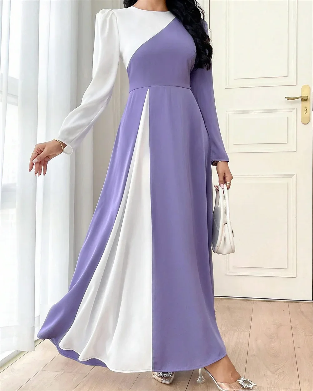 Customized  Saudi Arabia Formal Evening Gown Scoop Neckline A-line Anke Length Draped Bespoke Occasion Dresses Prom Dr