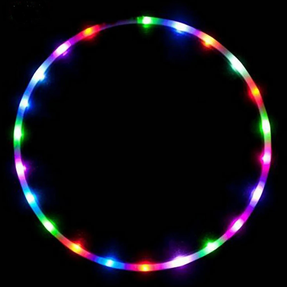 LED Hoop LED Hoop Light Weight Exercise Hoops LED Light Up Hoops Dancing Hoops for Kids and Adults Light Weight Exercise Hoops