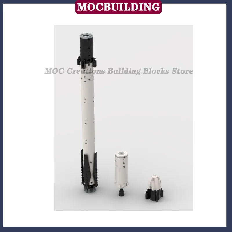 MOC Space Rocket 1:110 Model Building Block Assembly Space Ship Education Boy Collection Toy Gifts