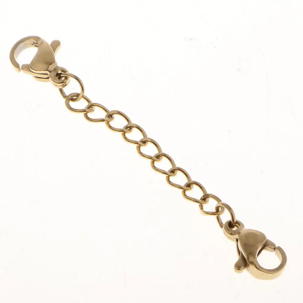 

Застежка-удлинитель для ювелирных изделий из нержавеющей стали, цепочка с застежкой-карабином, инструмент для изготовления украшений, для регулировки длины ожерелья