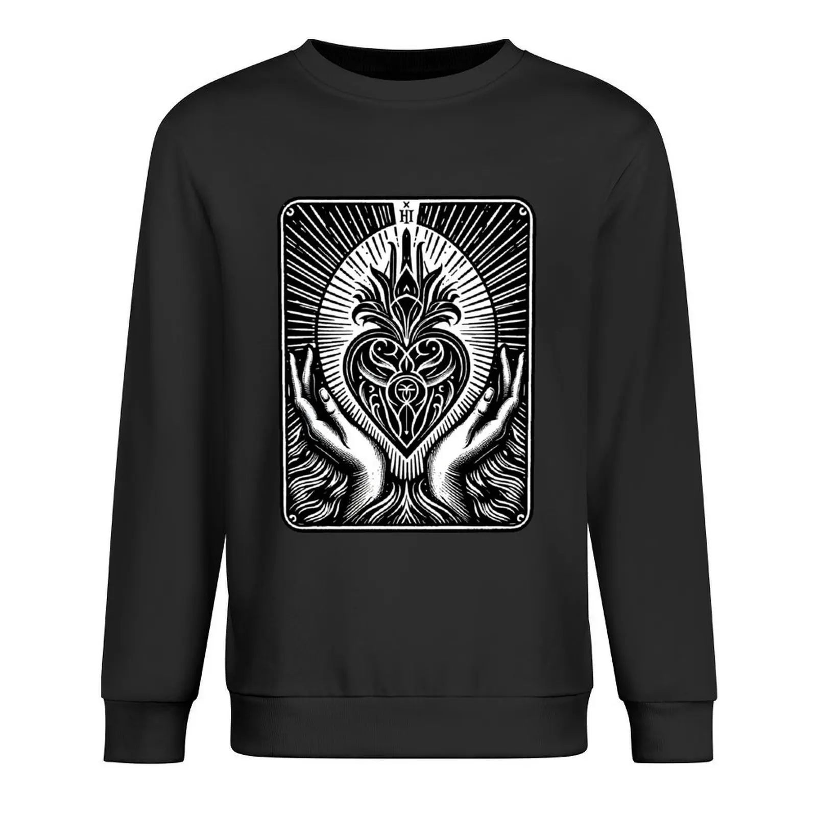 

Heart Pullover autumn new products japanese style tracksuit men men's sweat-shirt set new sweatshirt