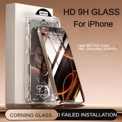 HD 9H Tempered Glass For iPhone 17 Air 16 15 14 13 12 Pro Max Frosted Privacy Screen Protector Add Dust-Proof Installation Tool