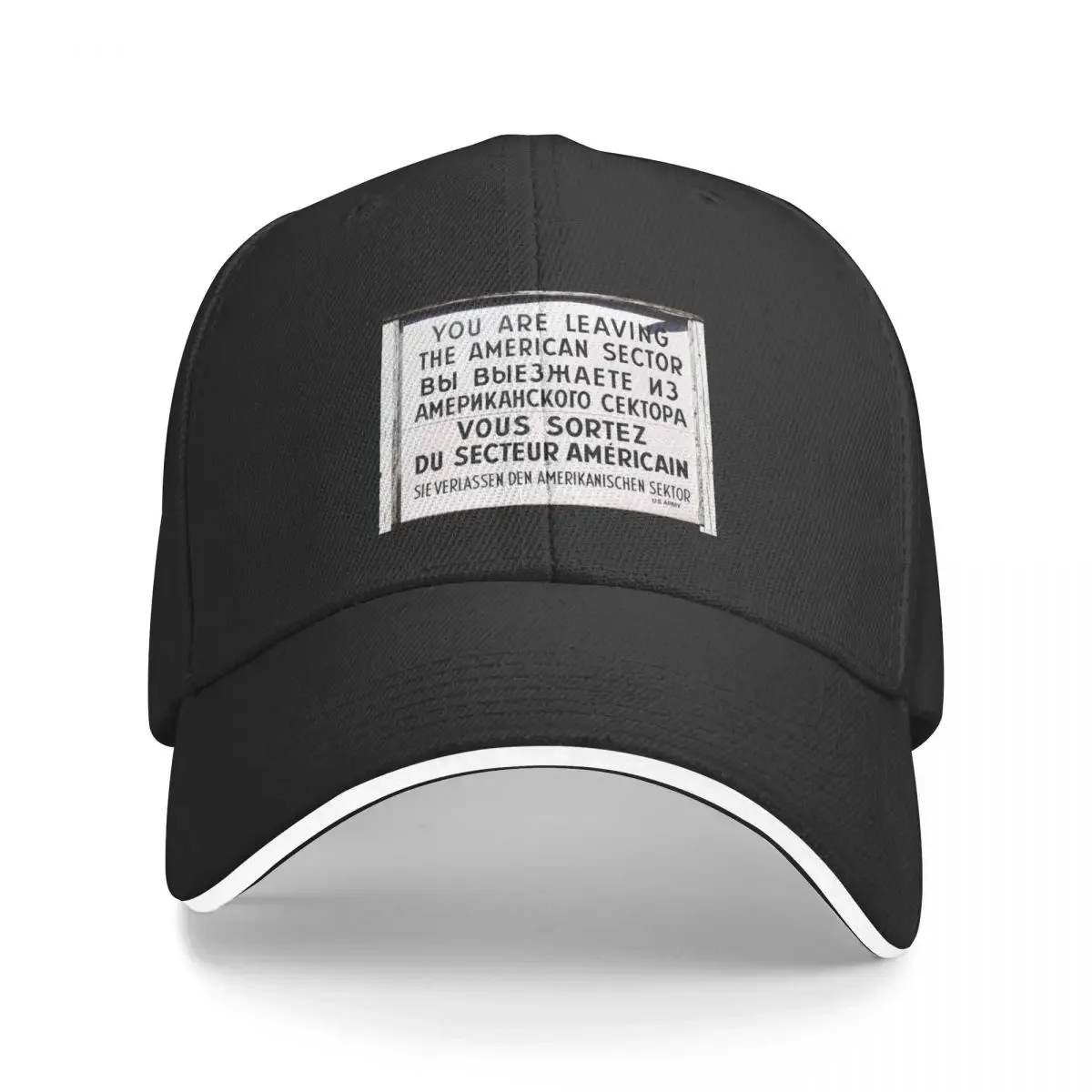 CHECK POINT CHARLIE SIGN Baseball Cap funny hat Designer Hat Streetwear Golf Cap Men Hats Women's