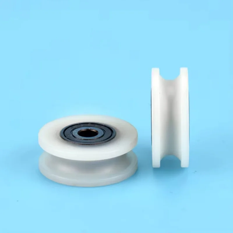 

8 шт. 5x26.5x10 пластиковые ролики с двойным подшипником для троса, нейлоновые колеса для подъема, защита от ржавчины