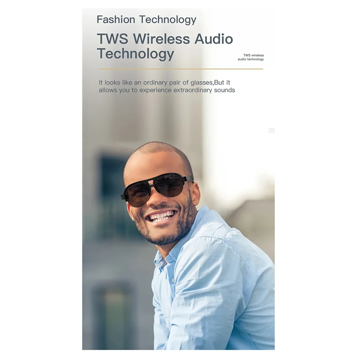 

M86K F08 Bluetooth Sunglasses Smart Glasses Hands Free Call Music Sunglasses Suitable for Mobile Bluetooth Earphones