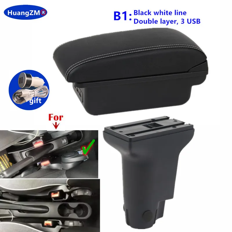 Voor Fiat 500 armsteun doos Voor Fiat CRONOS Auto Armsteun doos Gewijd Retrofit verhogen Interieur Center opbergdoos Auto Accessoires