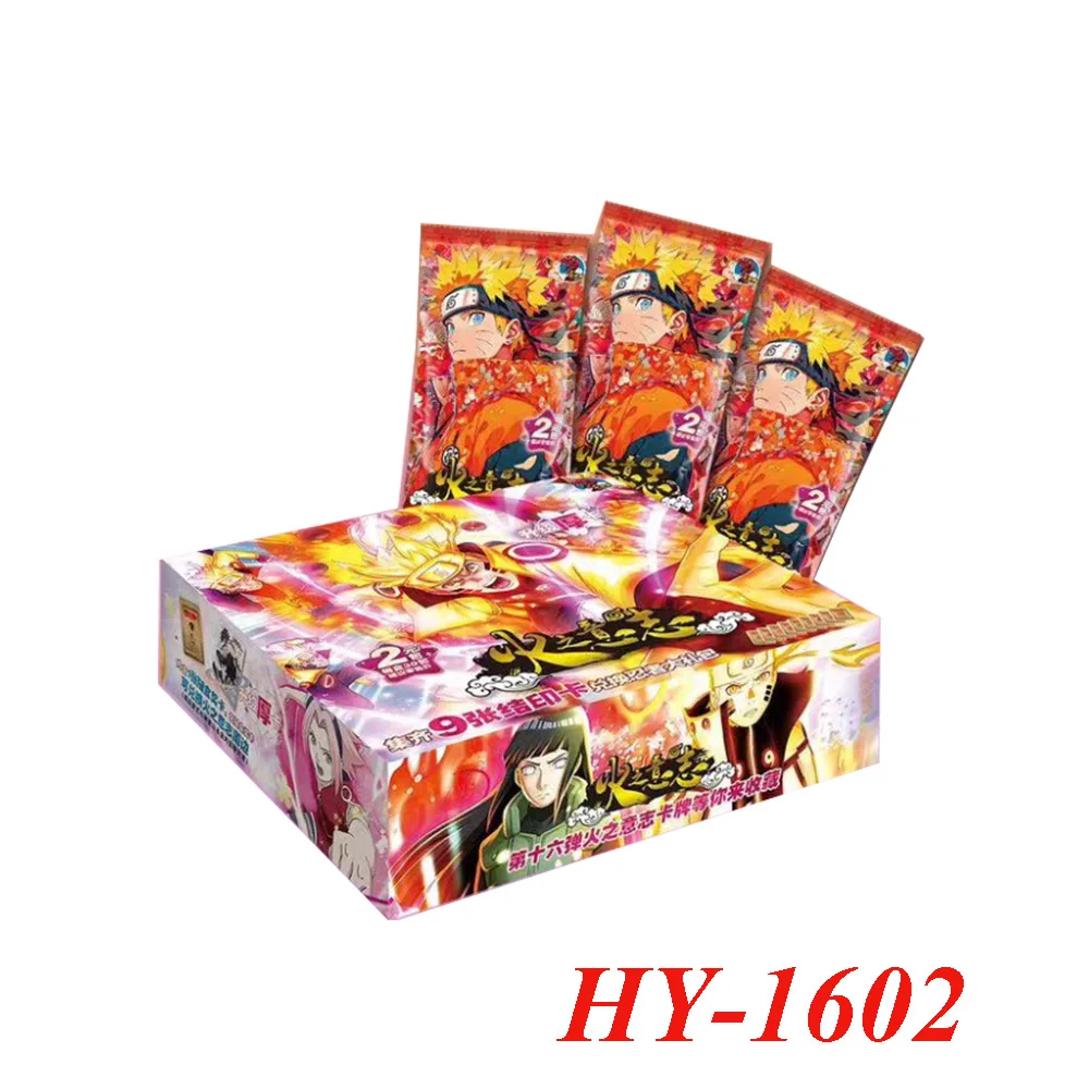 New Naruto Little Dinosaur Hy-1602 Flash SSP Collection Card Tcg Booster Box Uzumaki Uchiha Sasuke Game Cards For Children Gift