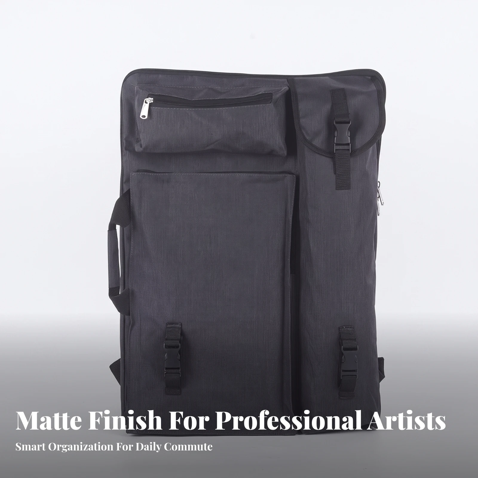 Sketch Board Bag Padded Drawing Board Bag Artist Portfolio Backpack Adjustable Art Portfolio Carry Case Large-Capacity