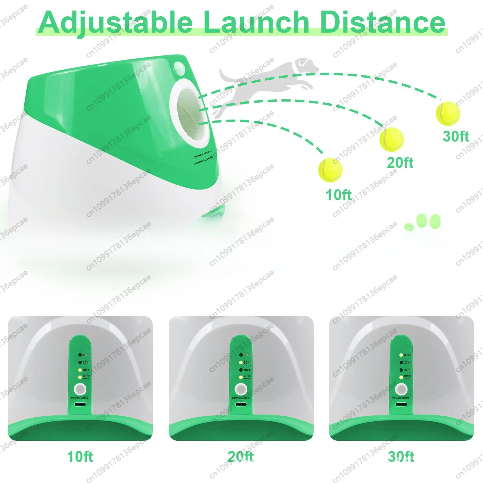 

Светло-зеленый автоматический мяч для метания домашних животных, собака, катапульта, пусковая установка для мячей, игрушка для собак, игрушка для бульдога, теннисная машина, метание домашних животных