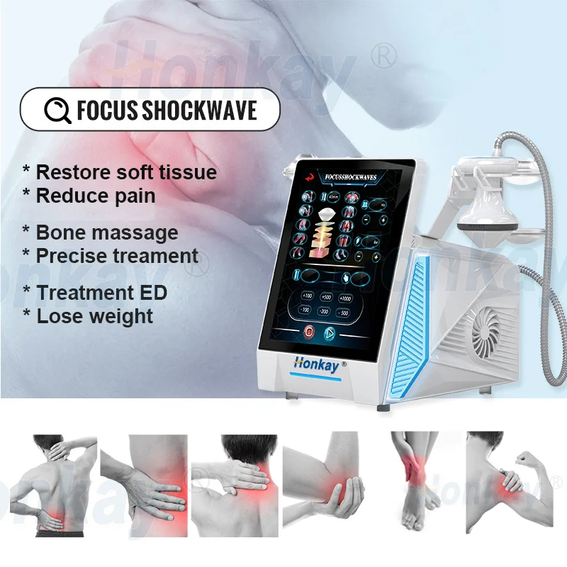 ESWT Muscle Massager Shockwave Therapy Machine With 7 Heads ED Treatment Pain Relief Focus Shock Wave Physiotherapy Machine