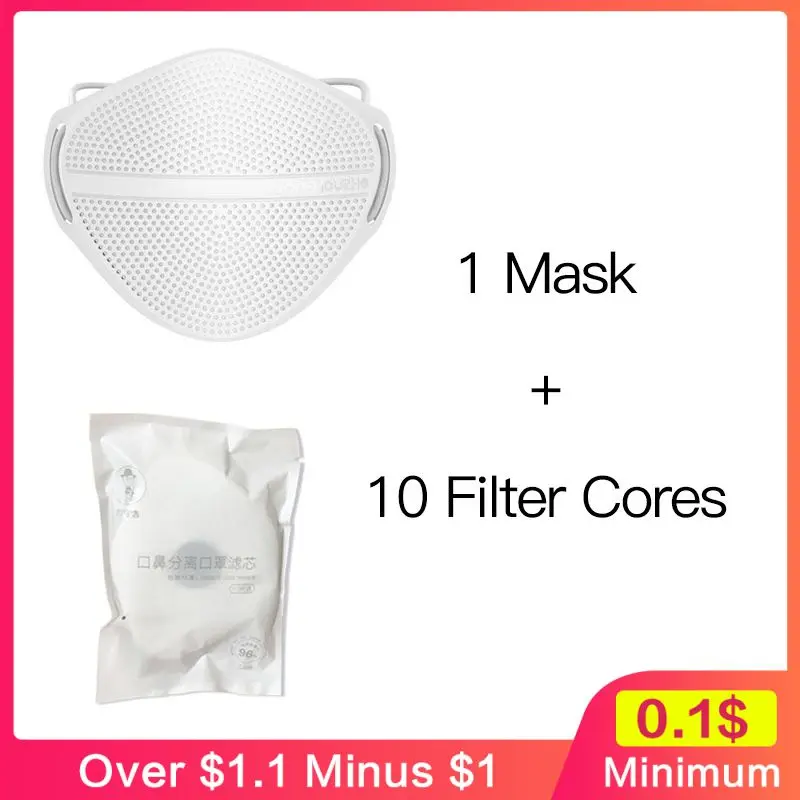 Reusable Silicone Face Mask Filtration Mask With Replacement Filter Non-Woven Fabric Protective Anti-Dust Smoke Gas Facemask