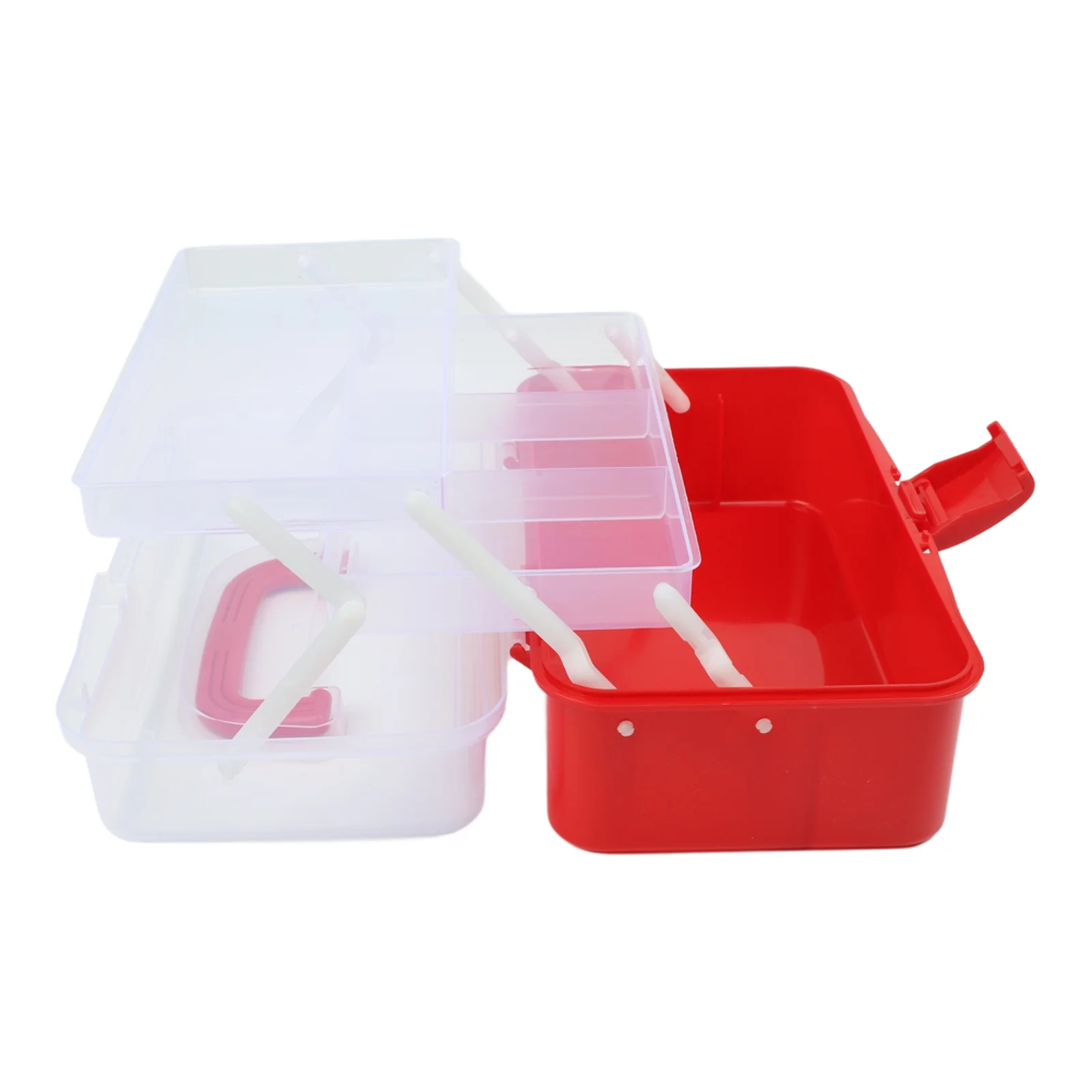 Adjustable 3 Layers Fishing Tackle Box Organizer with Cantilever Storage Box for Jewelry Hardware and Small Item Organization