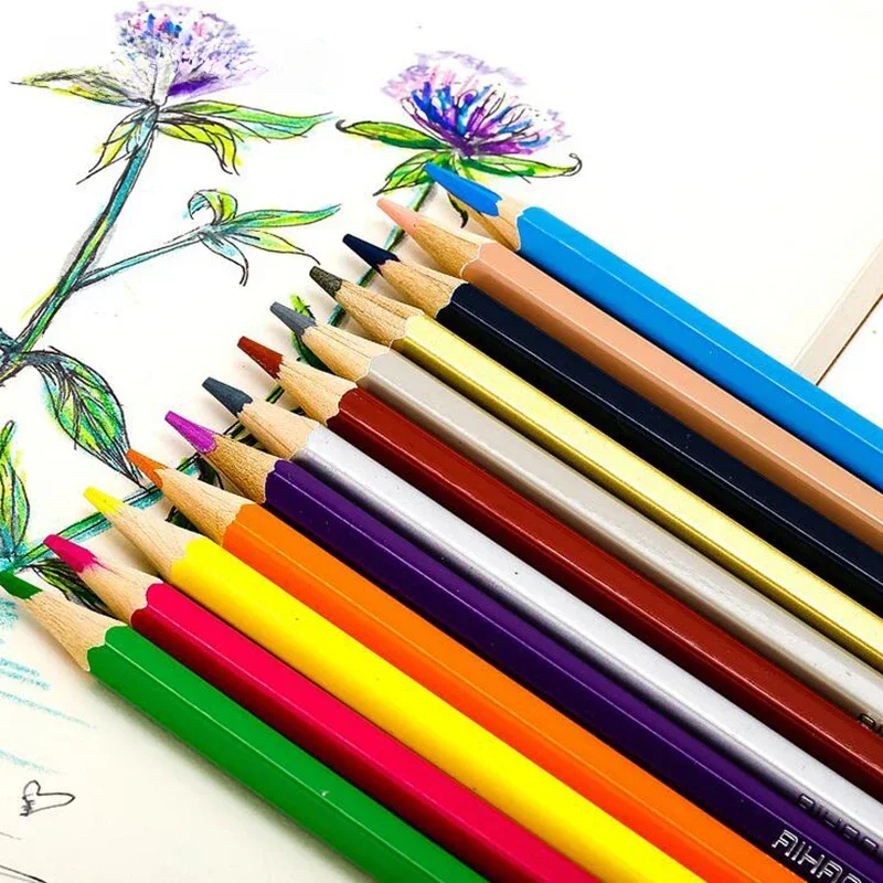 12/18/24/36/48 цветные карандаши для рисования, набор карандашей для письма, канцелярские принадлежности, офисные школьные принадлежности 12/18/24/36/48 цветные карандаши для рисования, набор карандашей для письма, канцелярские принадлежности, офисные школьные принадлежности