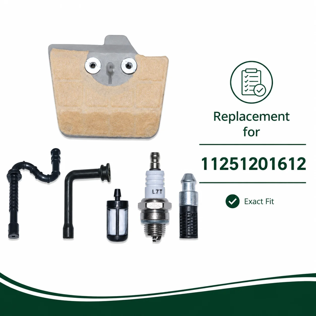 Air Fuel Filter Tune Up Kit For Stihl MS360 MS340 036 034 Chainsaw with Spark Plug Fuel Oil Line Oil Filter Replaces 11251201612