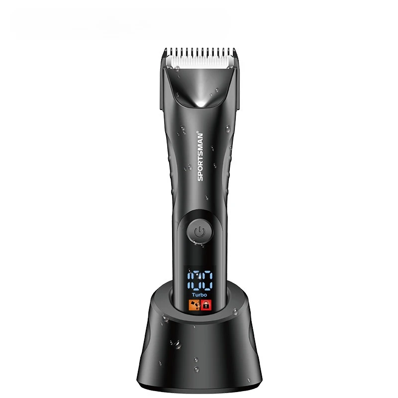 Electric Push and Cut Hair, New Seat Charger, Waterproof Home Hair Salon, Digital Display Haircut, Electric Fader