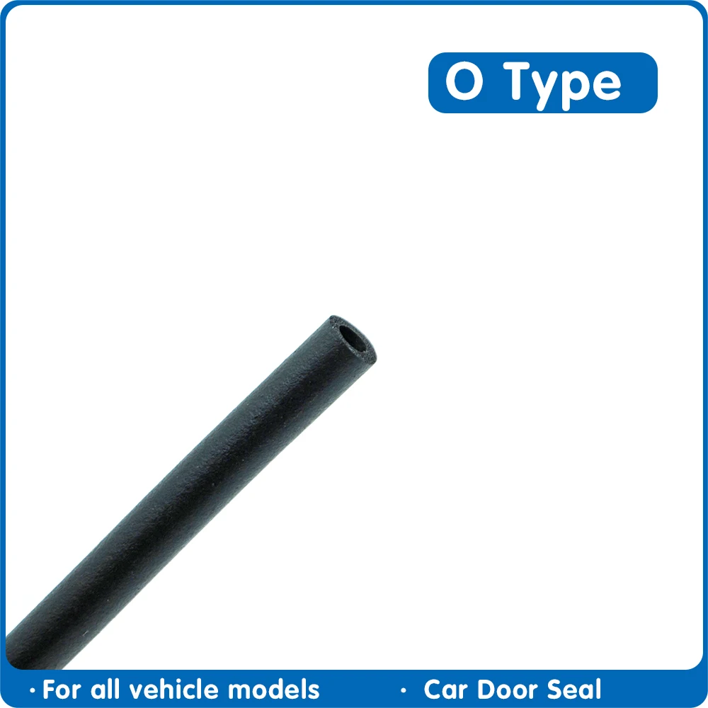 

8mm O Shape Car Window Seal Hollow Car Soundproofing 5 Meter Diameter For Auto Seal Strip Automobile Seals Strip Accessories