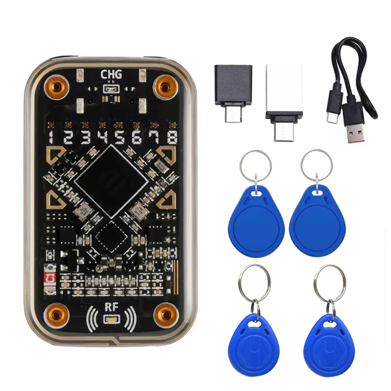 

-N21R Ультра бесконтактный эмулятор смарт-карт Chameleon + 2XUID/T5577, брелок RFID, считыватель смарт-чипов, совместимый с записывающим устройством NFC