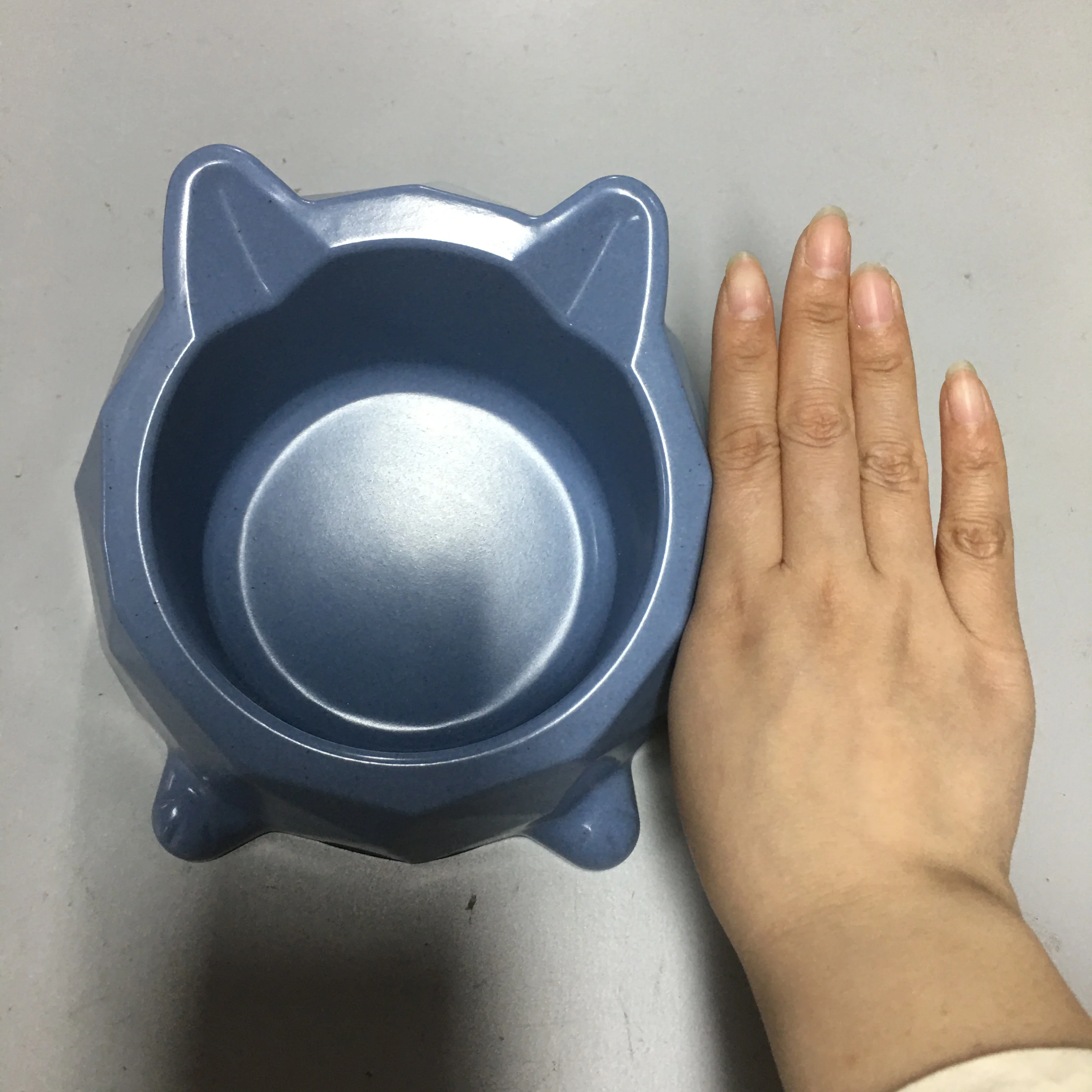 Cat Feeding Bowl Bamboo Fiber Dog Water Food Bowls Oblique Mouth Single Bowl Neck Protector Anti-Overturning Binaural Pet Feeder