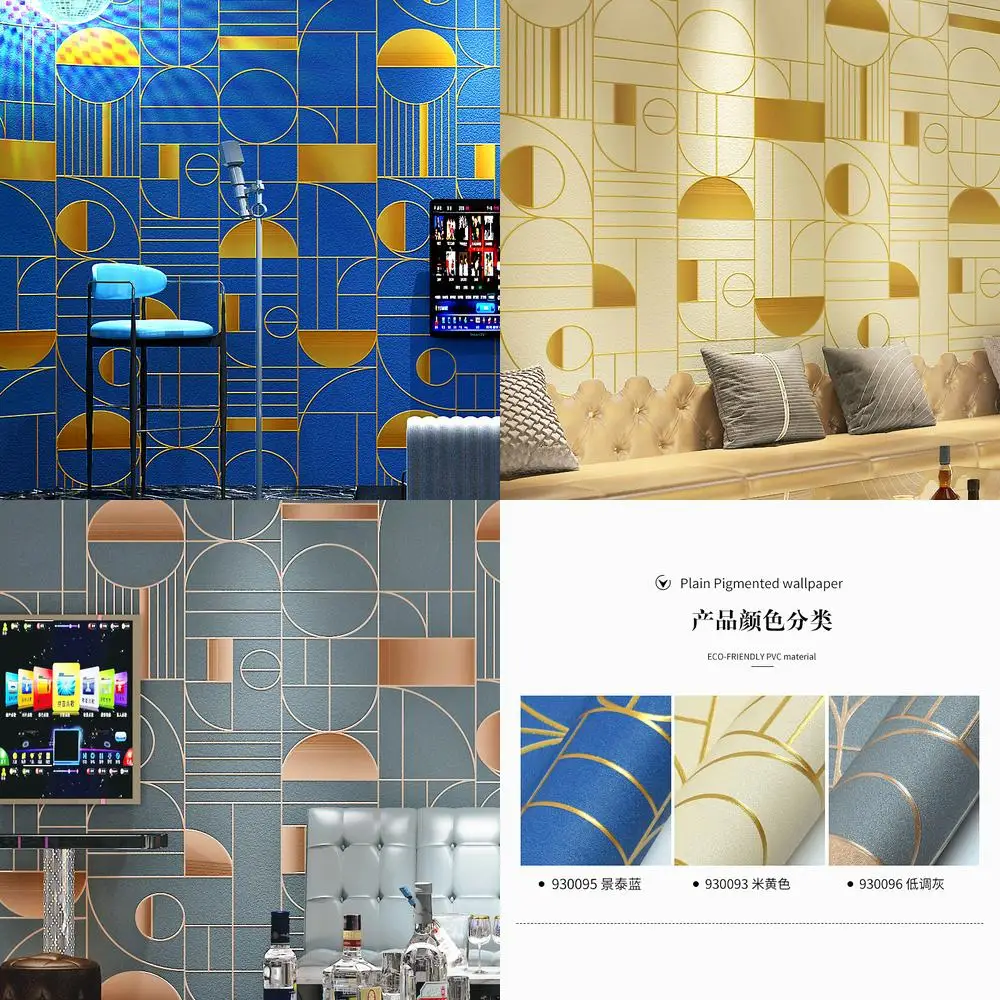 

KTV Wallpaper 3D Holographic Reflective Glitter Wall Cover for Bar Room Decoration Futuristic Background Tech Style