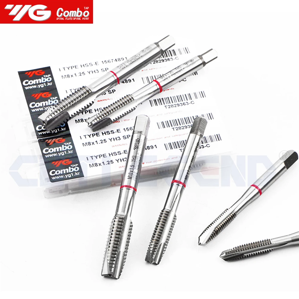 YG-1 HSS-EX T2829 M2 M2.5 M3 M4 M5 M6 M8 M10 M12 Processing Metal Tap Spiral Point Taps For Multi Purpose