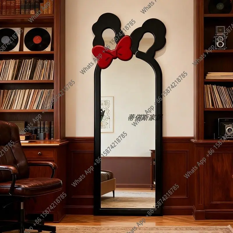 Nordic irregular floor mirror creative bedroom full-length mirror art styling designer high-end feeling