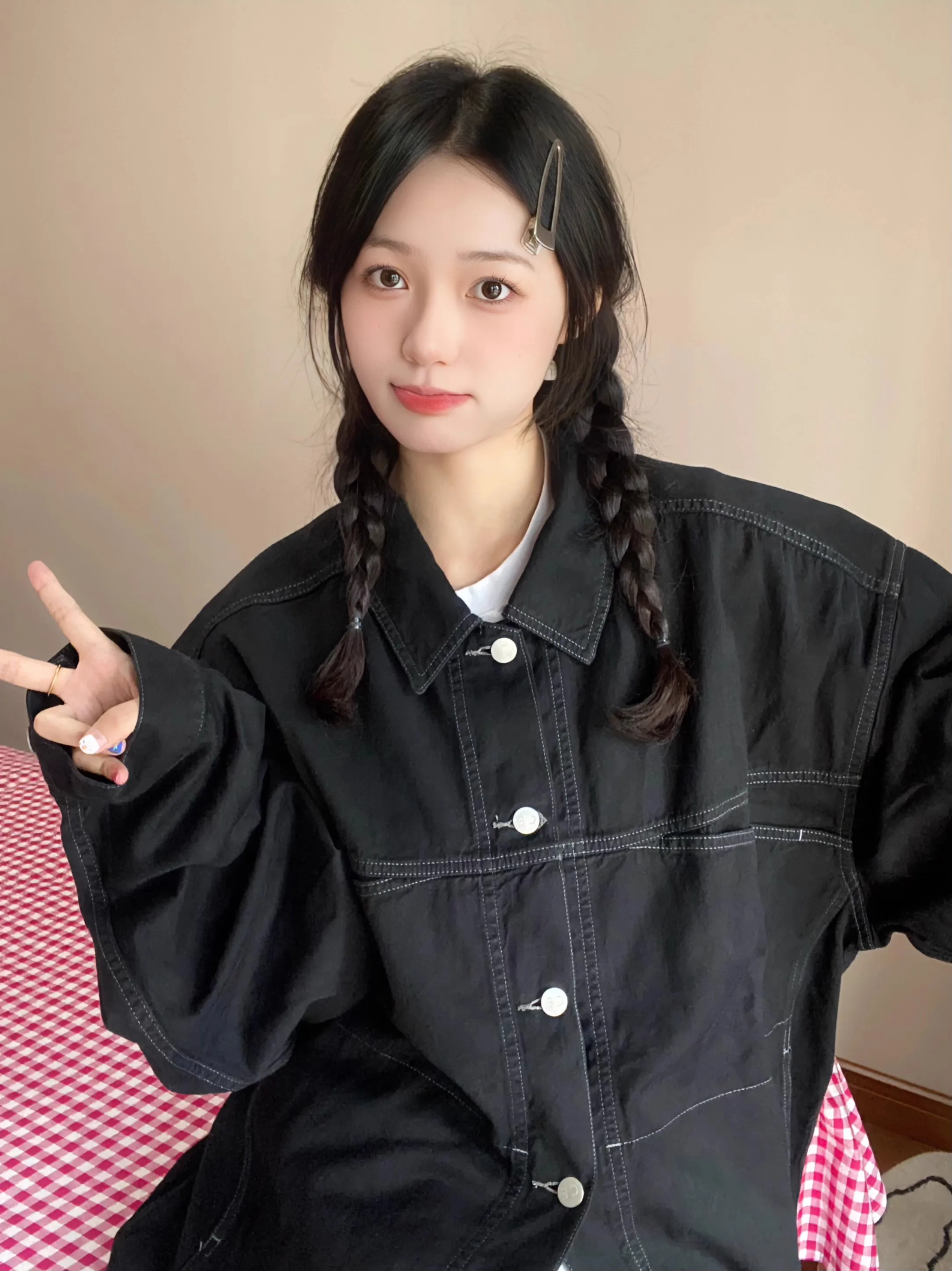 2025 CAVEMPT early autumn heavy industry washed jacket CE denim  loose fit jacket WY1418