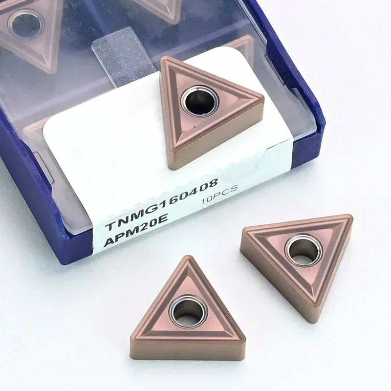 TNMG160404 TNMG160408 Triangular External Turning Inserts Sharp And Wear-Resistant For Stainless Steel Machining  CNC Inserts