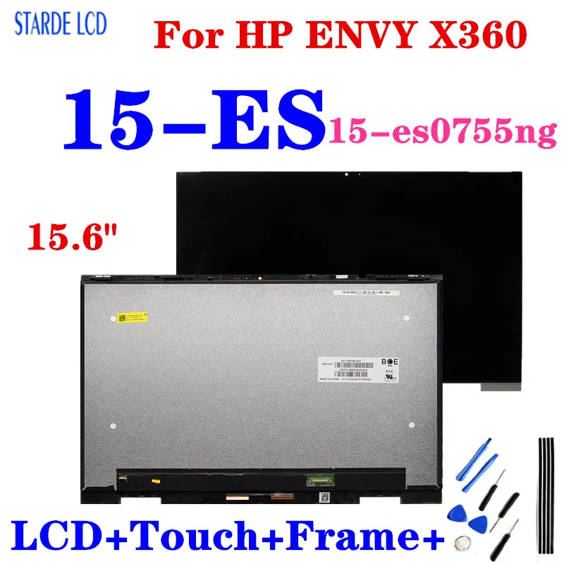 

15.6" For HP ENVY X360 15-ES 15-es0755ng LCD Touch Screen Assembly With Frame Replacement FHD IPS B156HAN02.5 15M-ES 15T-ES