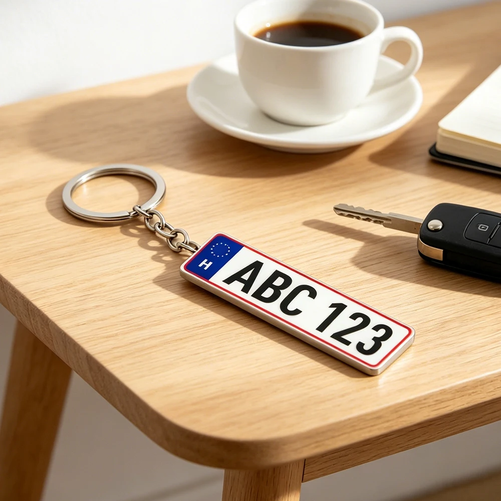 Personalized Acrylic License P - Initial Ring Custom recension och pris
